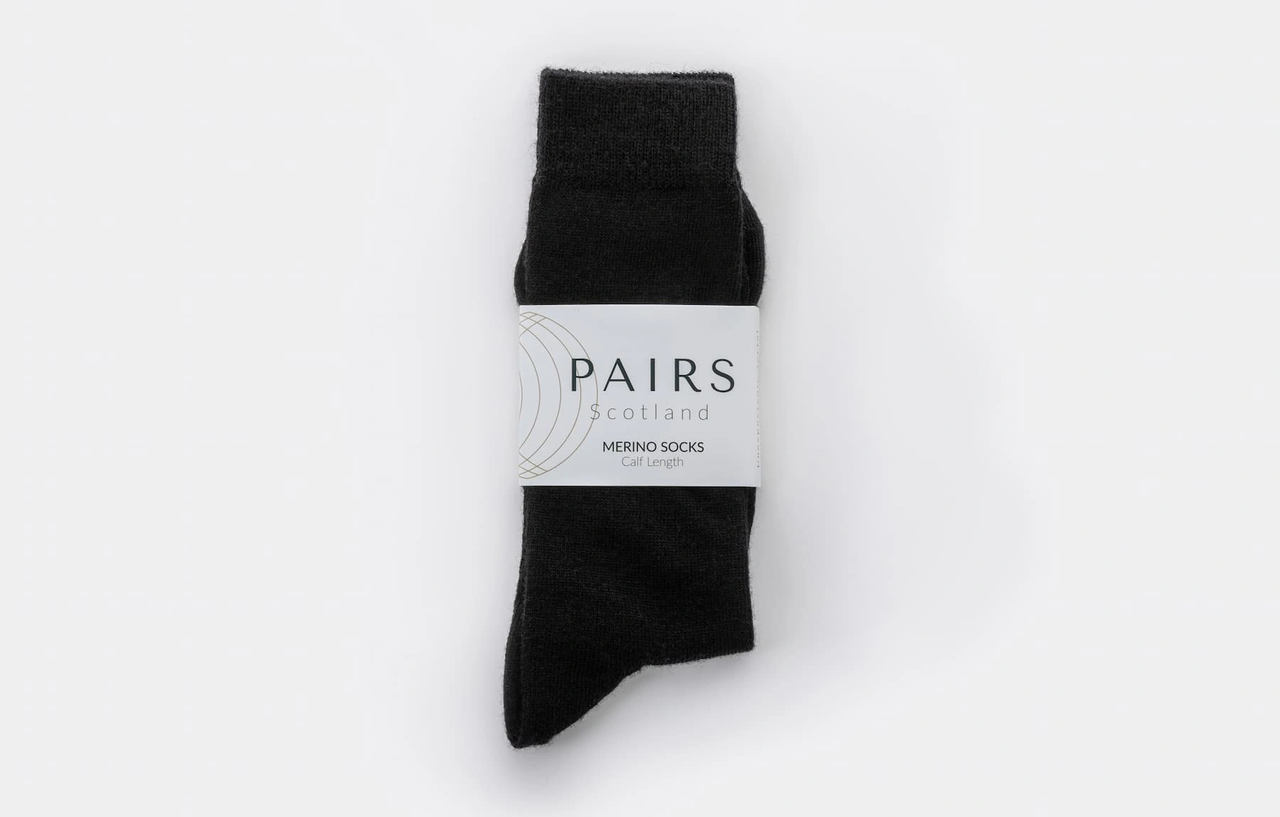 Cozy Luxe Black Merino Wool Socks